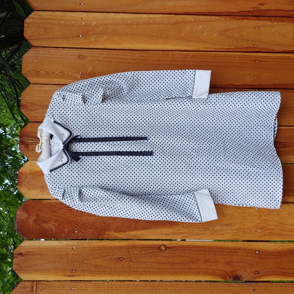 Sister Jane Jacquard Jewelled Polkadot Shift Dress P2P 16.5 in.